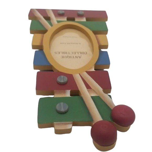 Xylophone Wooden 9in Picture Free Standing Frame Holds 2.1 Photo - Picture 5 of 8